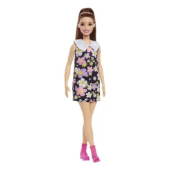 Barbie Fashionistas Dukke - Blomsterkjole m/ hvit krage