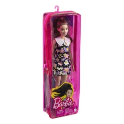 Barbie Fashionistas Dukke - Blomsterkjole m/ hvit krage