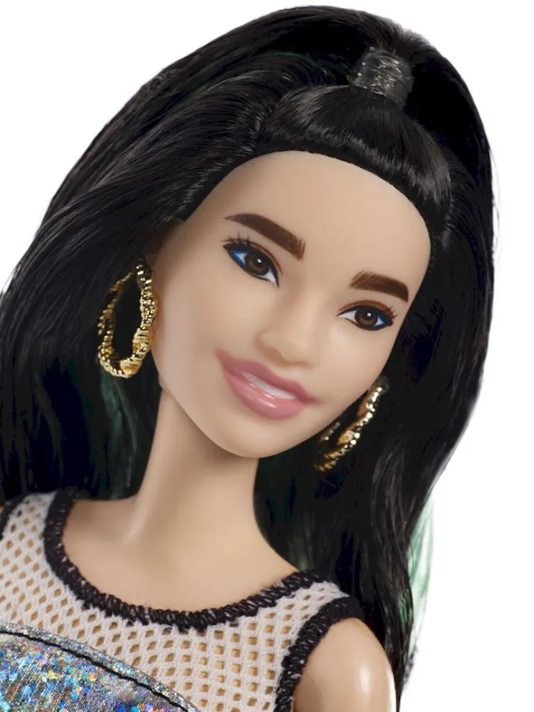 Barbie Fashionistas Dukke 29cm - Glitrende kjole