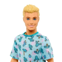 Barbie Fashionistas Ken Dukke - Blå Skjorte m/ kaktusmønster