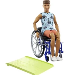 Barbie Fashionistas Ken Rullestol Dukke - T-Skjorte m/ palmemønster