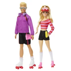 Barbie Fashionistas 65th Barbie & Ken 2-Pakning - Rollerskating
