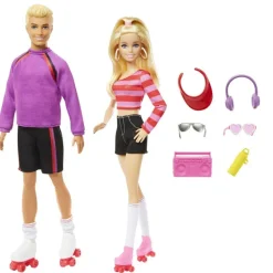 Barbie Fashionistas 65th Barbie & Ken 2-Pakning - Rollerskating