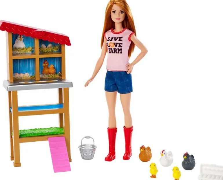 Barbie Karriere lekesett med dukke - Kyllingbonde