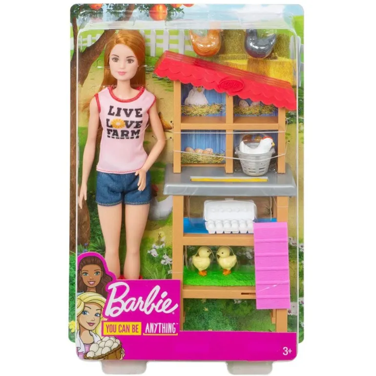 Barbie Karriere lekesett med dukke - Kyllingbonde
