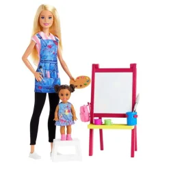 Barbie Karrieredukke - Kunstlærer Lekesett med dukke