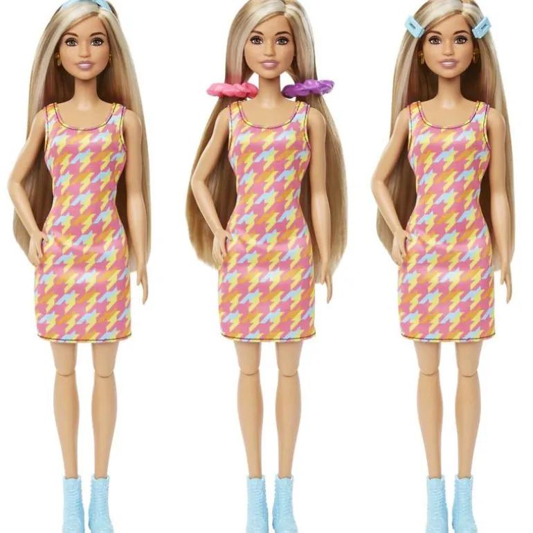 Barbie Lekesett m/ dukke og tilbehør - Hårsalong