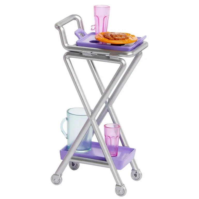 Barbie Lekesett m/ dukke og tilbehør - Kjøkkenskap