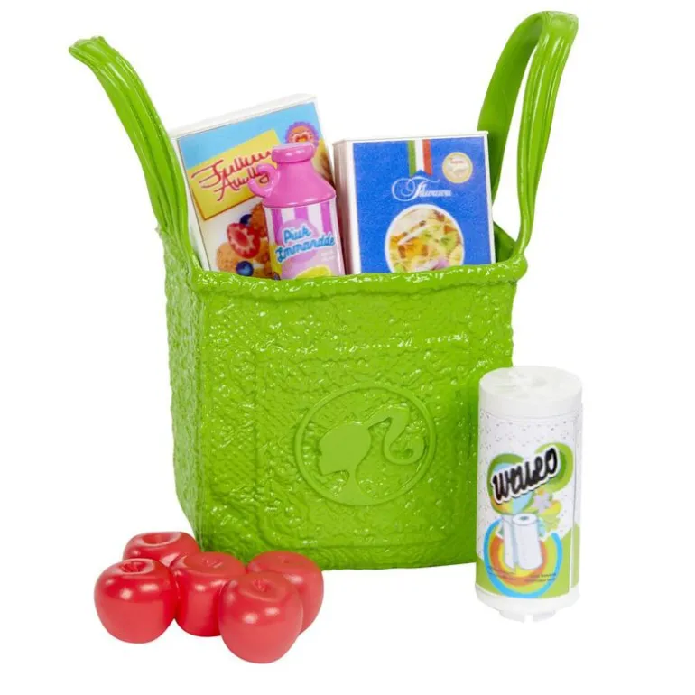 Barbie Lekesett m/ dukke og tilbehør - Kjøkkenskap