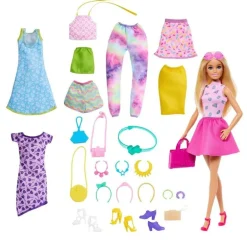 Barbie Mix & Match Motedukke m/ klær og tilbehør