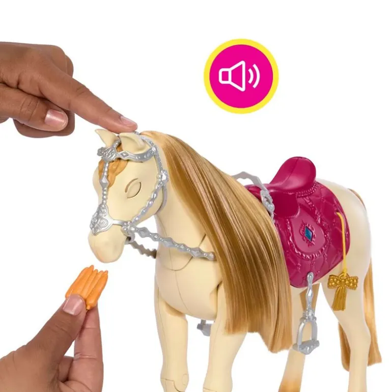 Barbie Mysteries Dance & Show Hest m/ 20+ lyder og tilbehør - Tornado