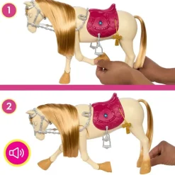 Barbie Mysteries Dance & Show Hest m/ 20+ lyder og tilbehør - Tornado
