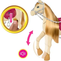 Barbie Mysteries Dance & Show Hest m/ 20+ lyder og tilbehør - Tornado
