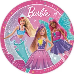 Barbie Papptallerken 23cm - 8 stk