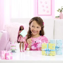 Barbie Party Unboxed Pet Birthday Dukke - Shimmerin' Hearts