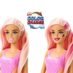 Barbie Pop Juicy Fruits Reveal Dukke - Jordbærlimonade