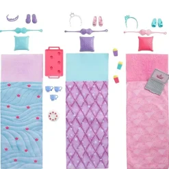 Barbie Princess Adventure lekesett - Overnatting med 3 dukker og tilbehør