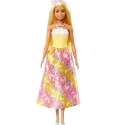 Barbie Royals Dukke - Gul Sommerfuglkjole
