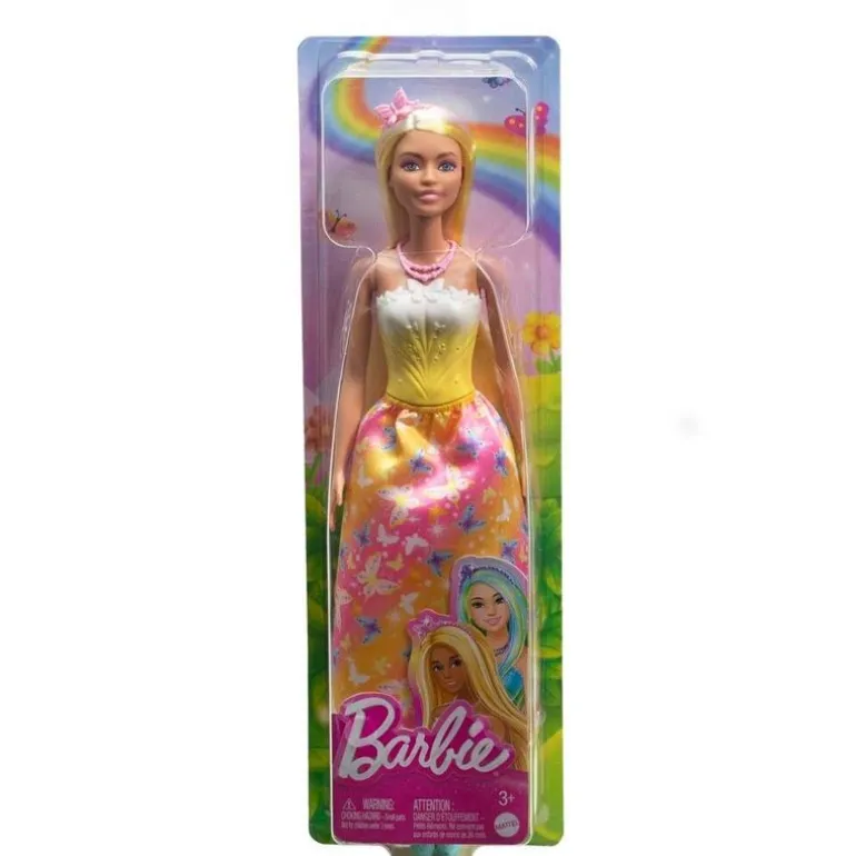 Barbie Royals Dukke - Gul Sommerfuglkjole
