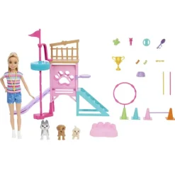 Barbie Stacie Lekesett m/ dukke og tilbehør - Valpelekeplass