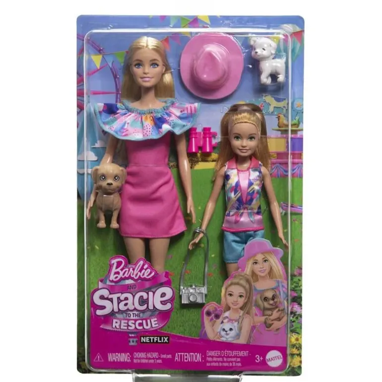 Barbie: Stacie to the Rescue Dukkesett - Stacie og Barbie