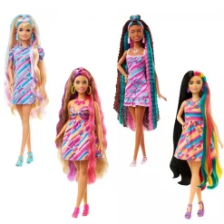 Barbie Totally Hair Dukke - Rosa og Blått Hår