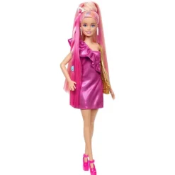 Barbie Totally Hair Dukke m/ rosa hår og tilbehør