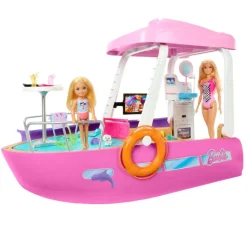 Barbie 110x40cm Lekebåt m/ 20+ deler og 6 lekeområder - Dream Boat