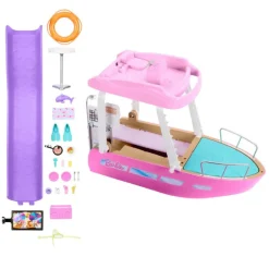 Barbie 110x40cm Lekebåt m/ 20+ deler og 6 lekeområder - Dream Boat