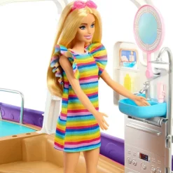 Barbie 110x40cm Lekebåt m/ 20+ deler og 6 lekeområder - Dream Boat