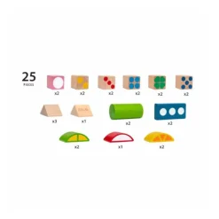 BRIO 25 Byggeklosser med mønster fra 1 år