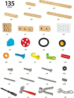 BRIO Builder Bygge- og konstruksjonssett 136 deler 34587