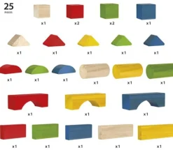 BRIO Byggeklosser i 25 Deler - Farger 30114 fra 1 år