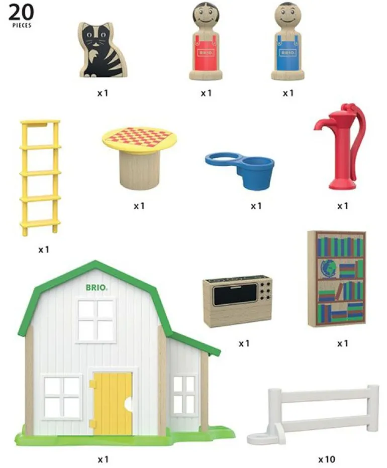 BRIO My Home Town - Gårdshus fra 1,5 år 30313