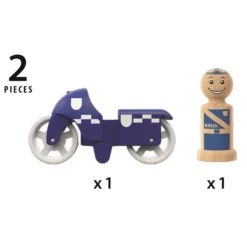 BRIO My Home Town - Politimotorsykkel fra 1,5 år 30336