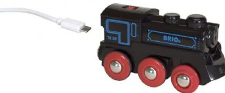 BRIO Oppladbart damplokomotiv med mini USB 33599