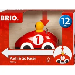 BRIO Push & Go Lekebil 30226 - Rød Racer fra 1 år