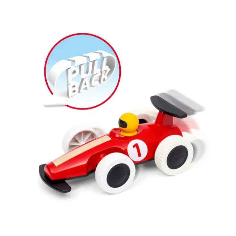 BRIO Stor Pull-Back Racerbil fra 1,5 år