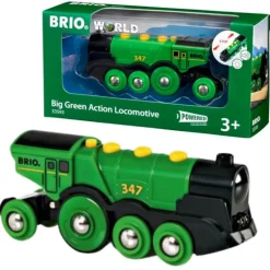 BRIO World - Stort grønt lokomotiv 33593