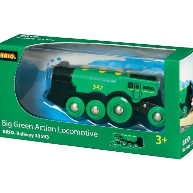 BRIO World - Stort grønt lokomotiv 33593