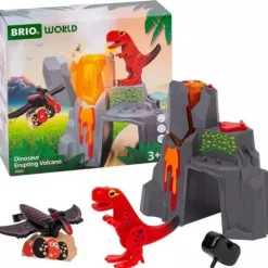 BRIO World Dinosaurer og vulkan i utbrudd 36092