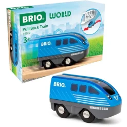 BRIO World Pull-Back Leketog - Blå