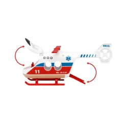 BRIO World Redningshelikopter med figurer 36022