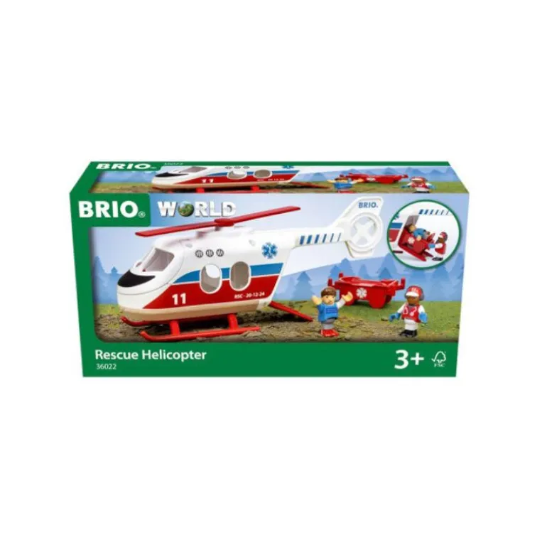 BRIO World Redningshelikopter med figurer 36022