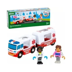 Brio World Rescue Lekebil Til Togsett - Redningsambulanse