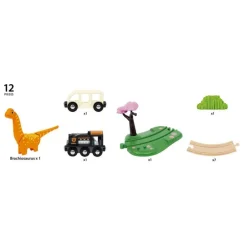 BRIO World Sirkel Togsett - Dinosaur