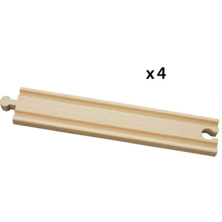 BRIO World Skinner rett Lang 4 pakning 33341