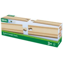 BRIO World Skinner rett Medium 4 pakning 33335