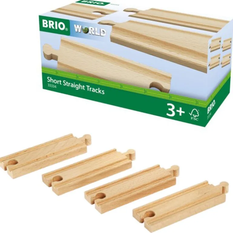 BRIO World Skinner rett Små 4 pakning 33334