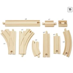 BRIO World Skinnesett 16 deler Middels 33402